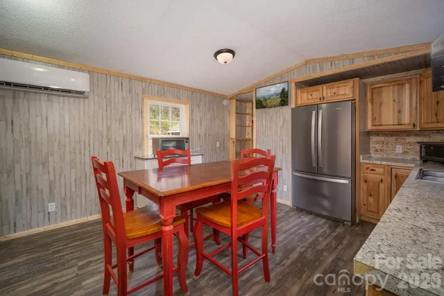 a view of a backyard with a garden