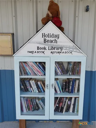 a view of a book shelf