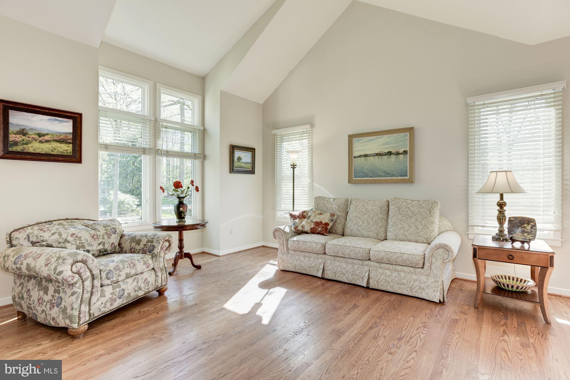 1106 Water Pointe Lane Reston, VA 20194 - Photo 12 of 30 Decorative tall windows + cathedral ceiling in LR