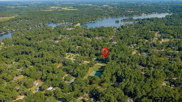 a view of a green field with lots of bushes