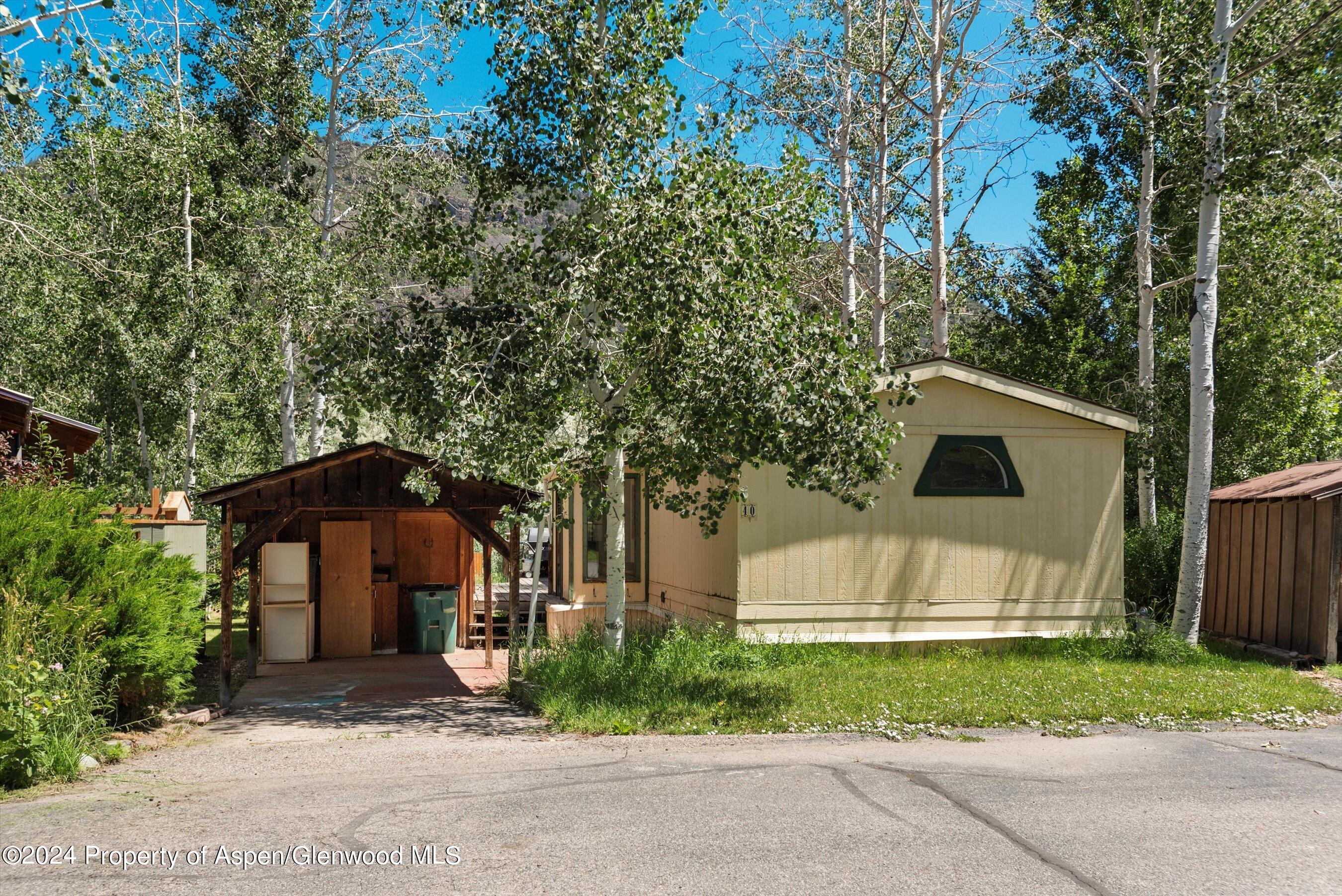 40 Aspen Village Road Aspen, CO 81611 - Photo 13 of 19 front view of a house with a yard and an trees