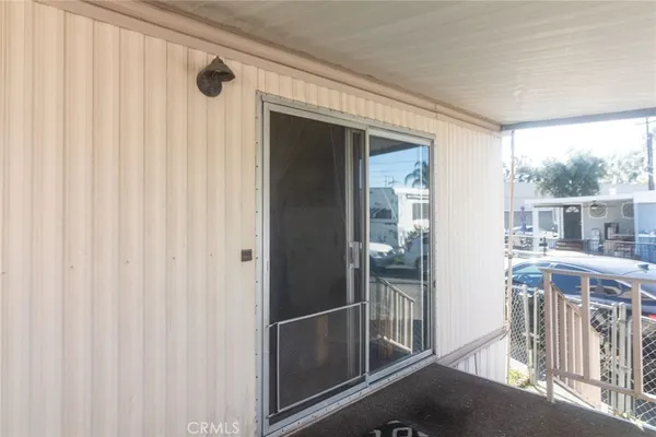 a view of front door