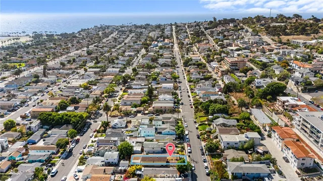 an aerial view of a city