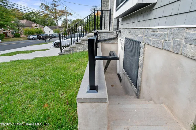 an empty room with a workbench