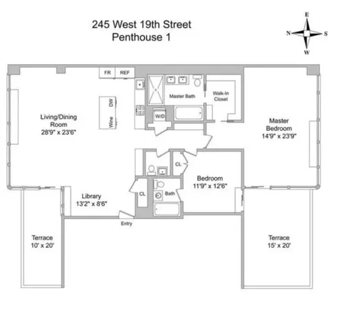 $20,000 | 245 West 19th Street, Unit PH1 | Chelsea