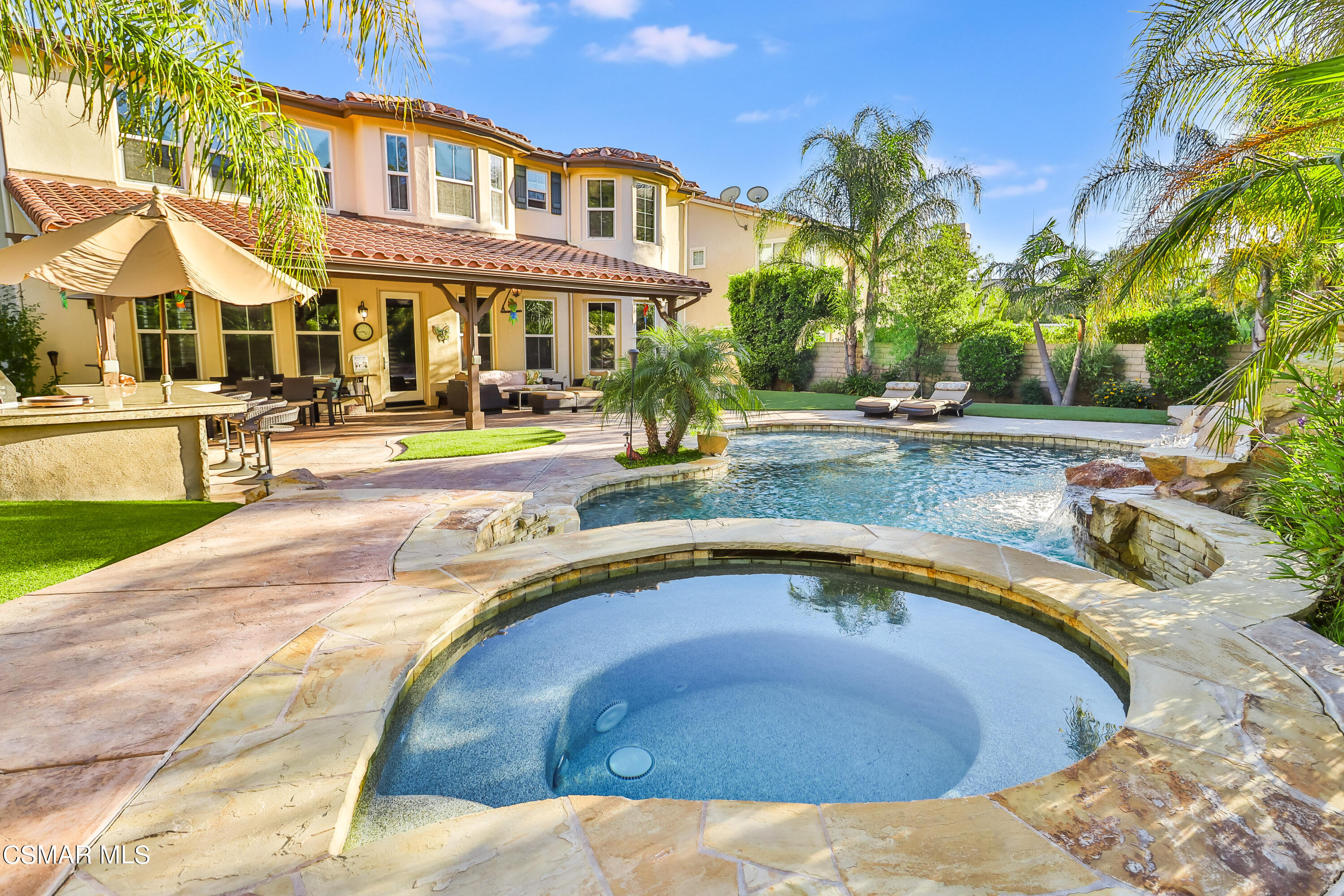 4025 Eagle Flight Drive Simi Valley, CA 93065 - Photo 49 of 60 a view of a swimming pool with outdoor seating