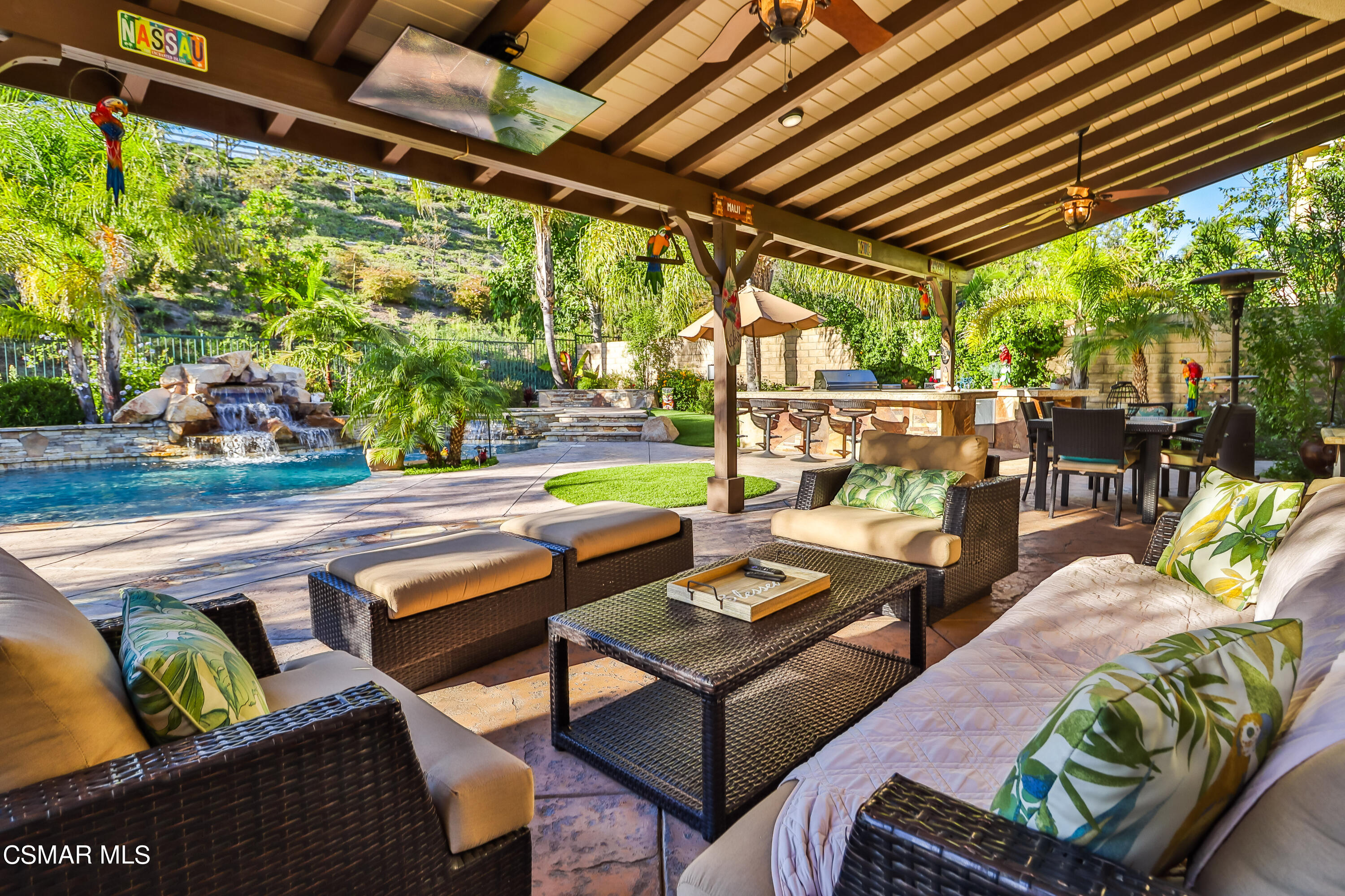 4025 Eagle Flight Drive Simi Valley, CA 93065 - Photo 56 of 60 a outdoor living space with furniture and garden view