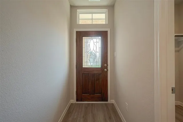 a view of hallway with window