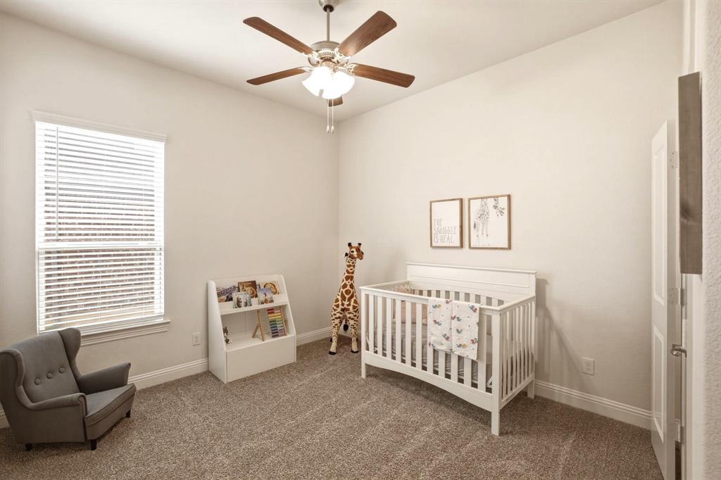 2909 Faro Road Aubrey, TX 76227 - Photo 18 of 32 a bedroom with a bed and a window