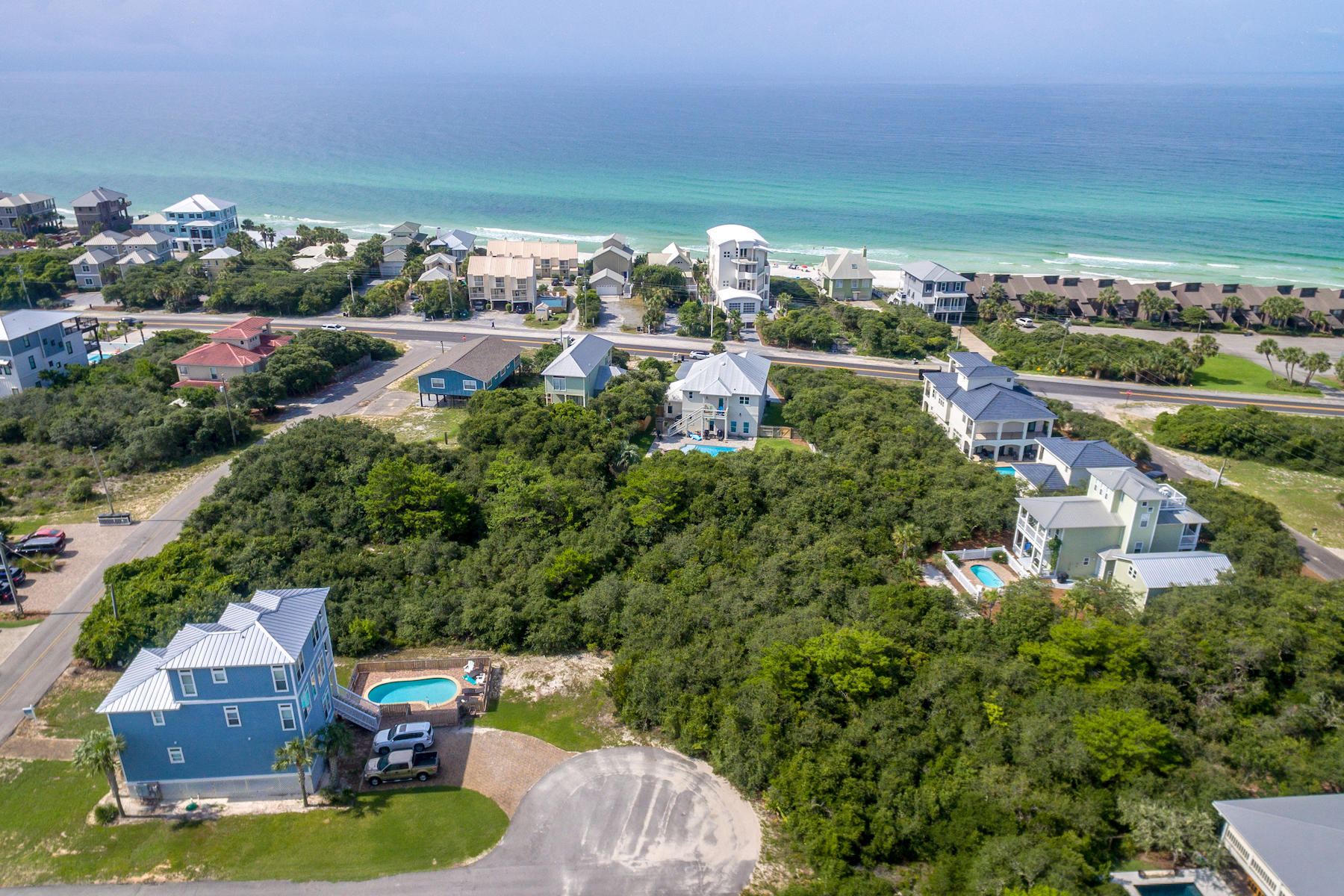 Lot 29 B St Inlet Beach Inlet Beach, FL 32461 - Photo 7 of 16 an aerial view of a house with yard swimming pool and outdoor seating