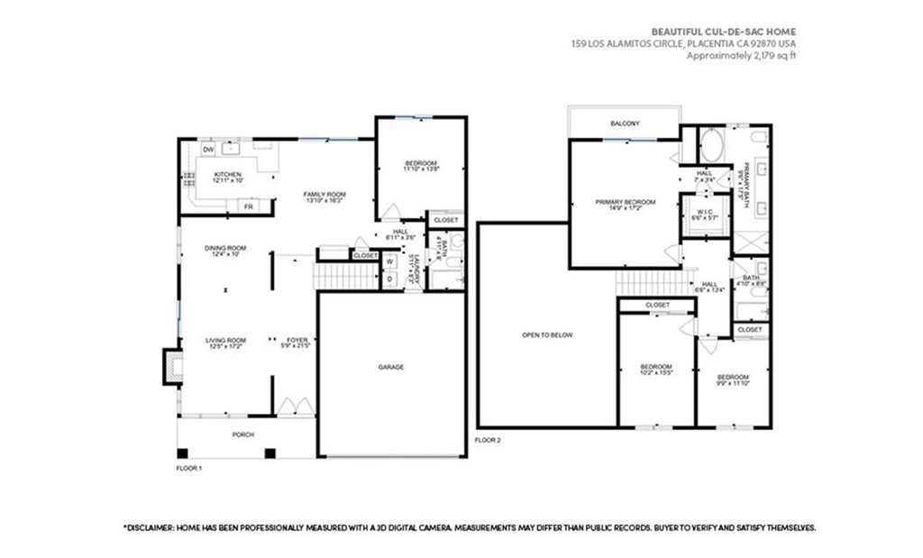 159 Los Alamitos Circle Placentia, CA 92870 - Photo 47 of 48 Floor Plan Rendering - Buyer to Verify any & all information regarding sq ft.