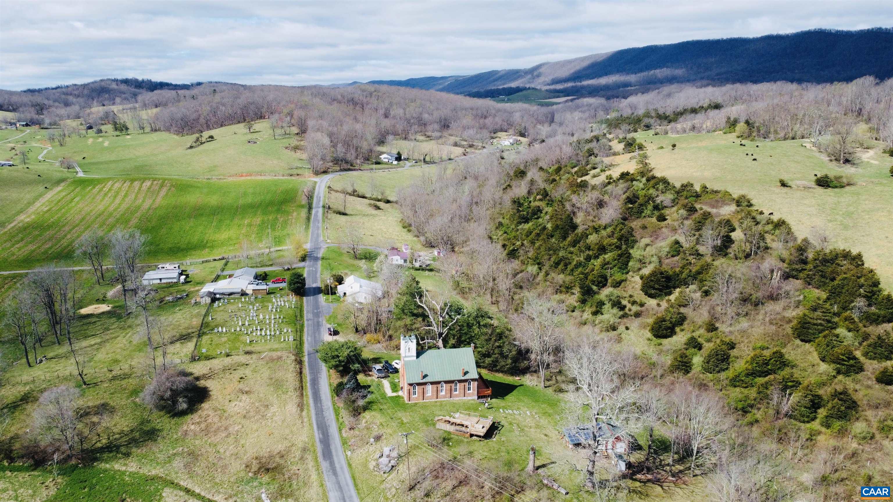 1105 Summerdean Road Middlebrook, VA 24459 - Photo 66 of 75 a view of a city with mountain in the background