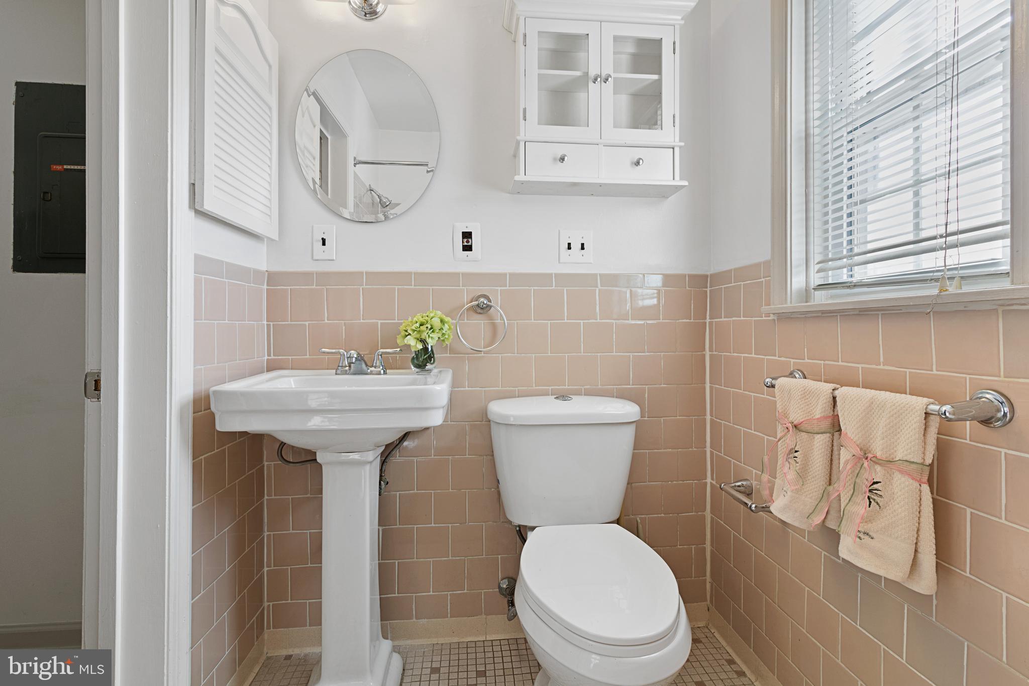 3800 V Street Southeast, Unit 101 Washington, DC 20020 - Photo 13 of 28 a bathroom with a toilet sink and mirror