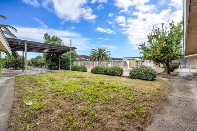 a view of a lake with a terrace
