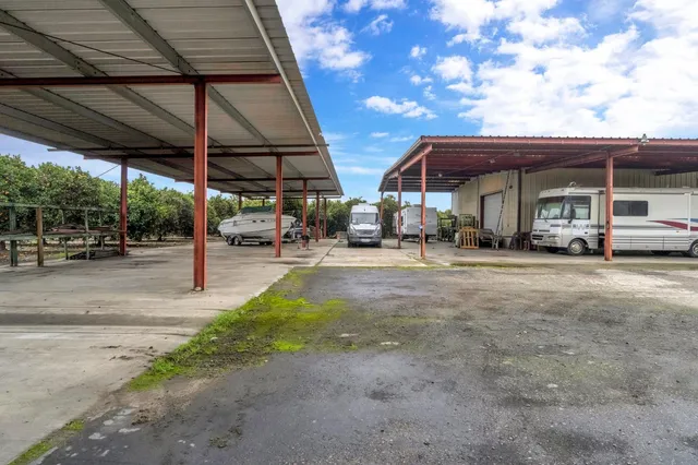 a view of swimming pool from a balcony