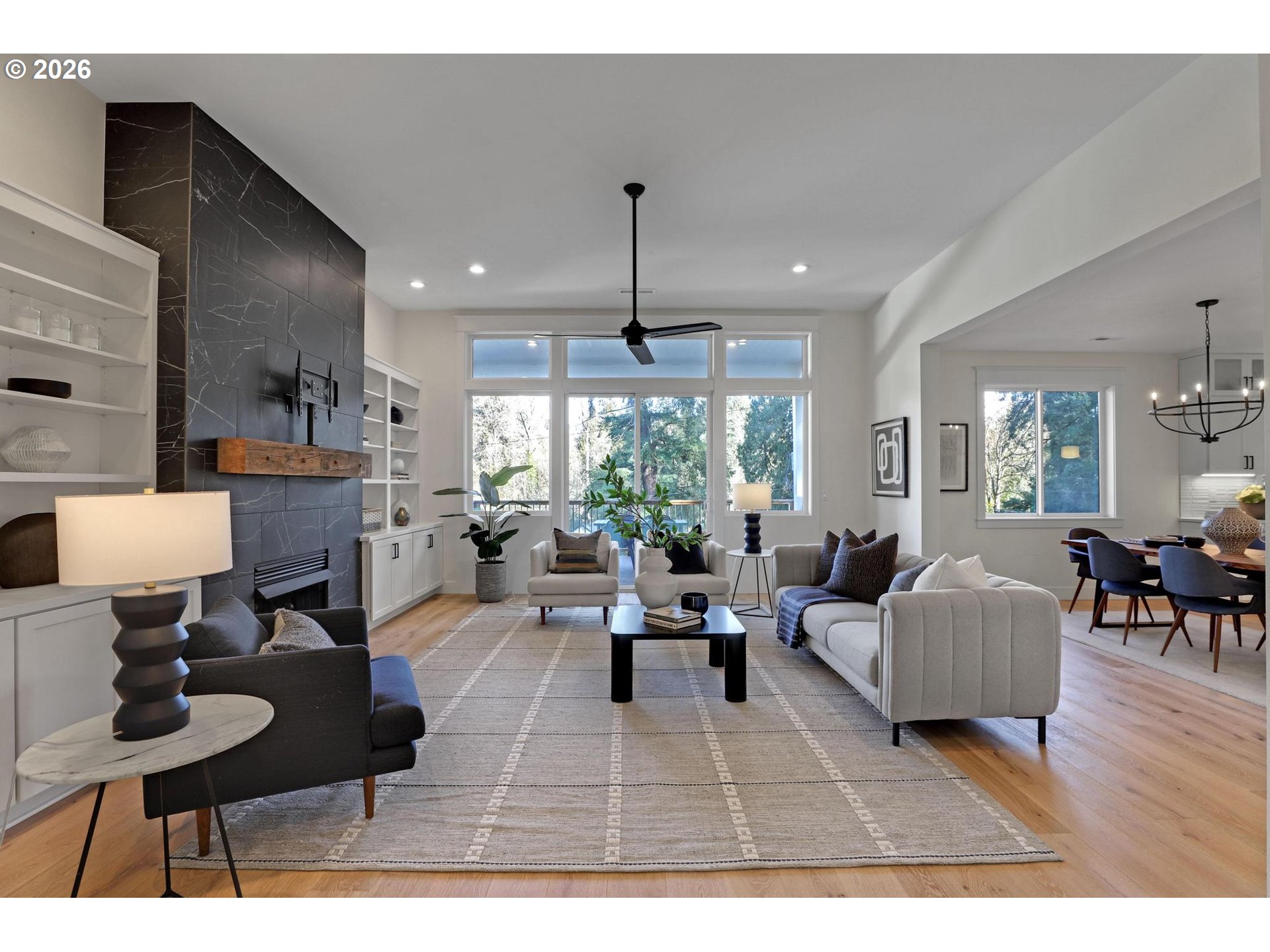 4022 Southeast Aldercrest Road Milwaukie, OR 97222 - Photo 7 of 40 a living room with furniture and a large window