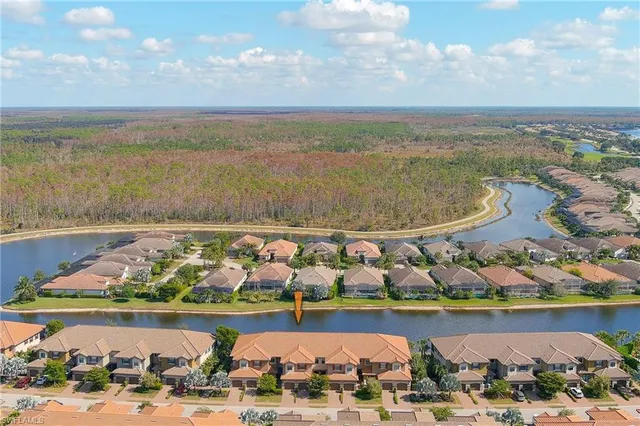a view of a lake with a nearby beach