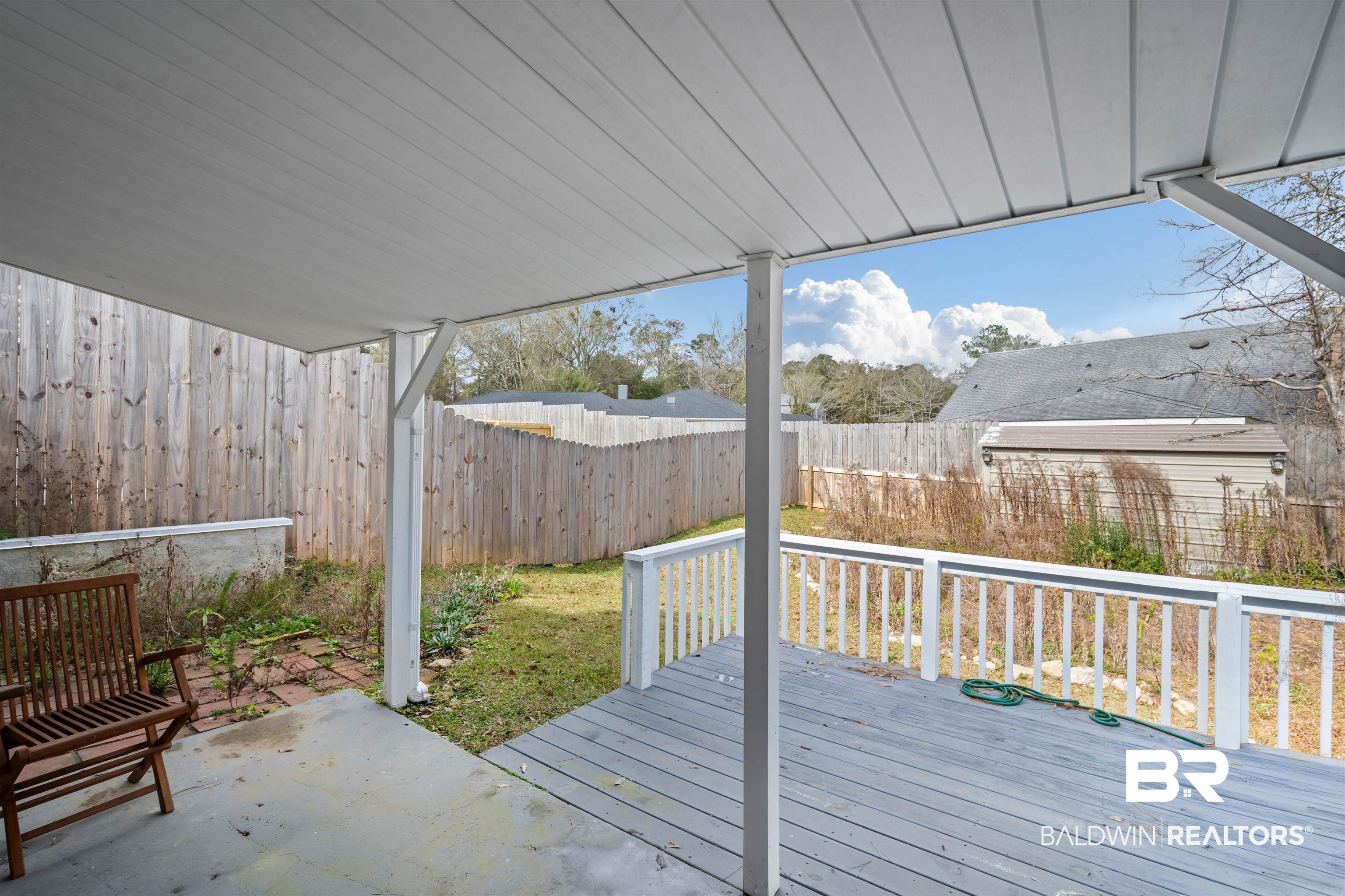 250 North Spring Lake Drive Mobile, AL 36695 - Photo 26 of 29 Concrete Patio with new cover.