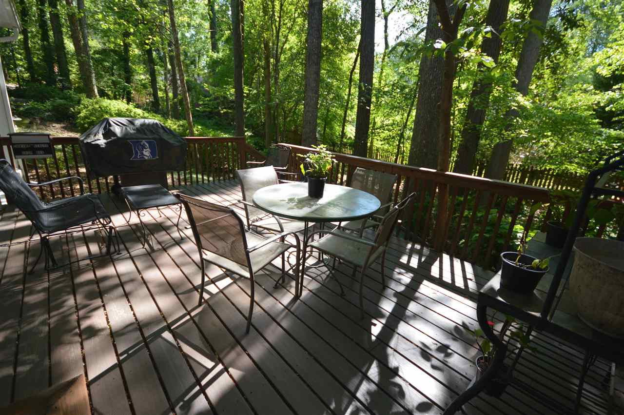 2929 Buckingham Road Durham, NC 27707 - Photo 26 of 26 a view of backyard with outdoor seating and green space
