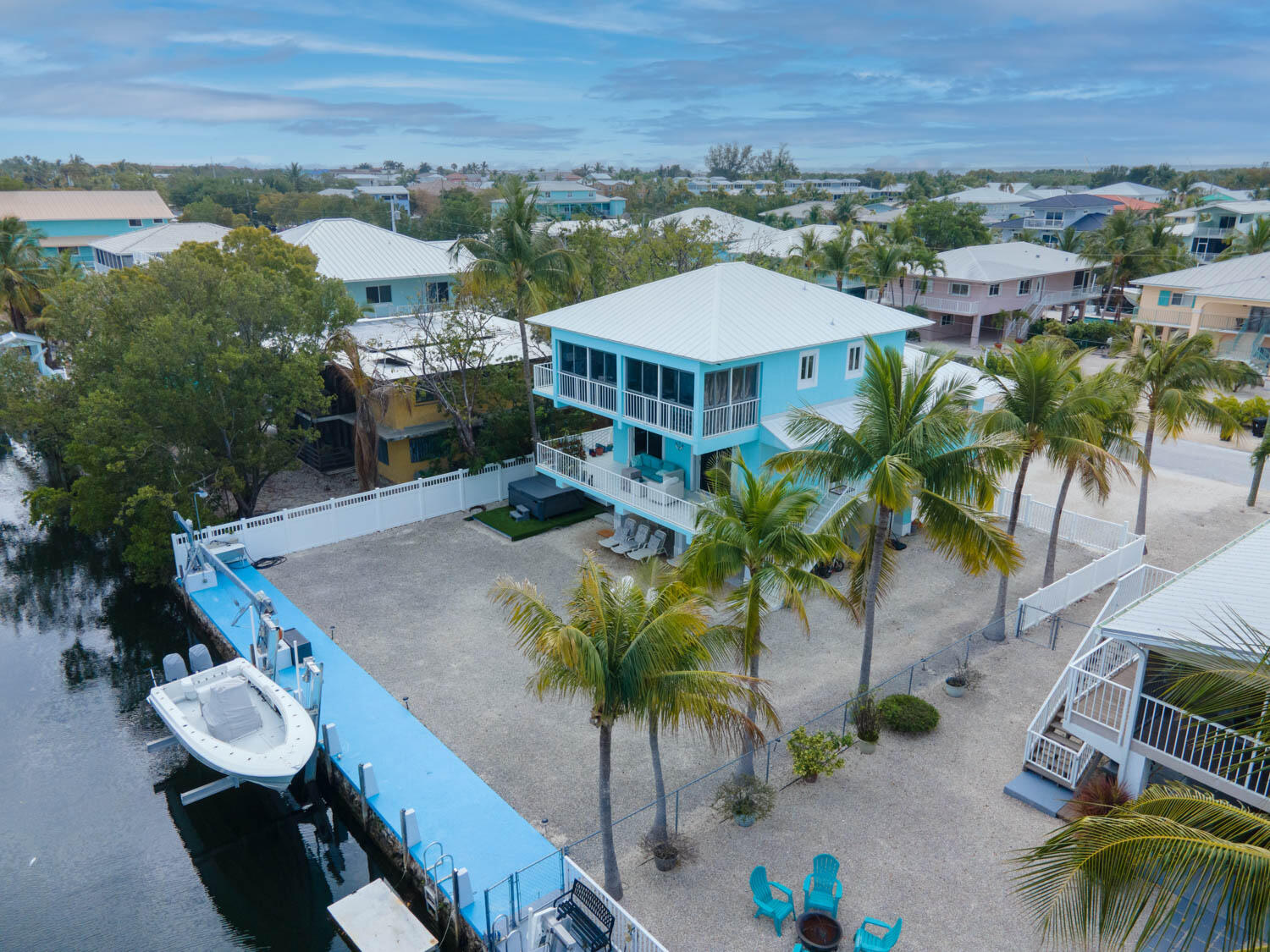 16 Corrine Place Key Largo, FL 33037 - Photo 46 of 50 an aerial view of a house with outdoor space patio and outdoor seating