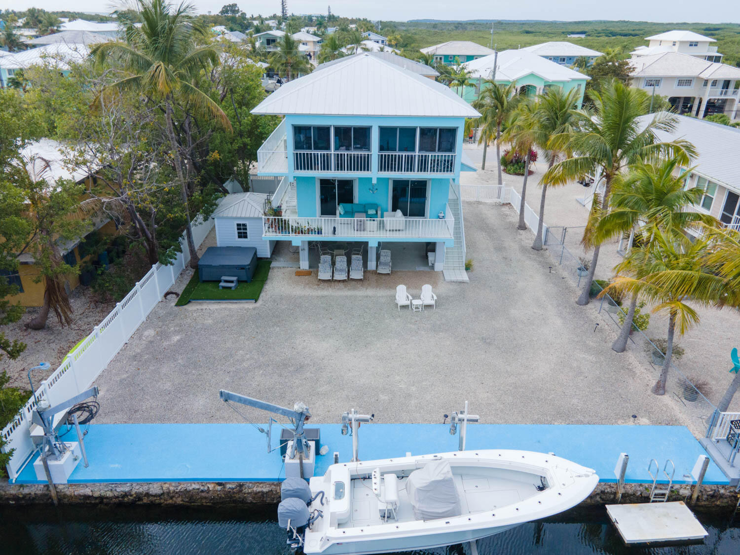 16 Corrine Place Key Largo, FL 33037 - Photo 47 of 50 a view of a house with a swimming pool