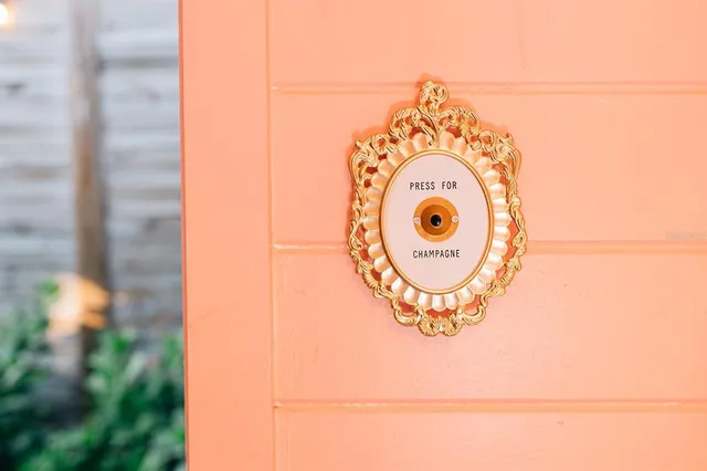 a view of a door of a house