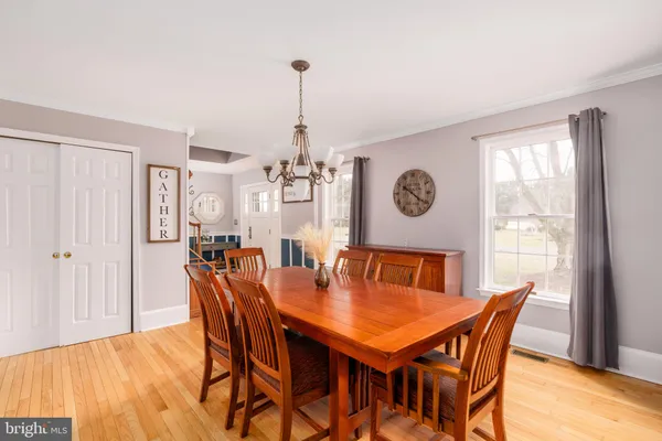 a view of a dining room and livingroom