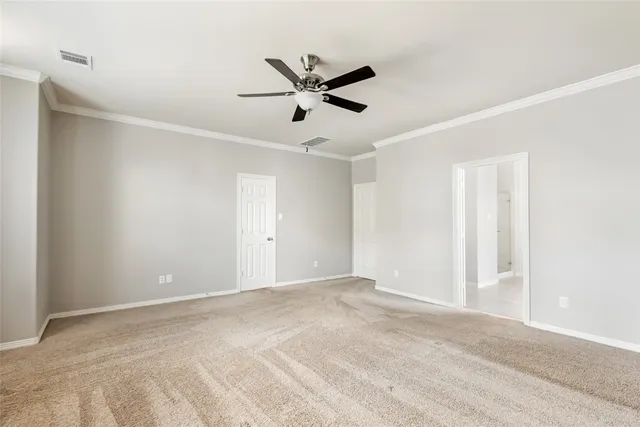 a view of an empty room