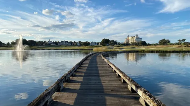 a view of a lake with a lake