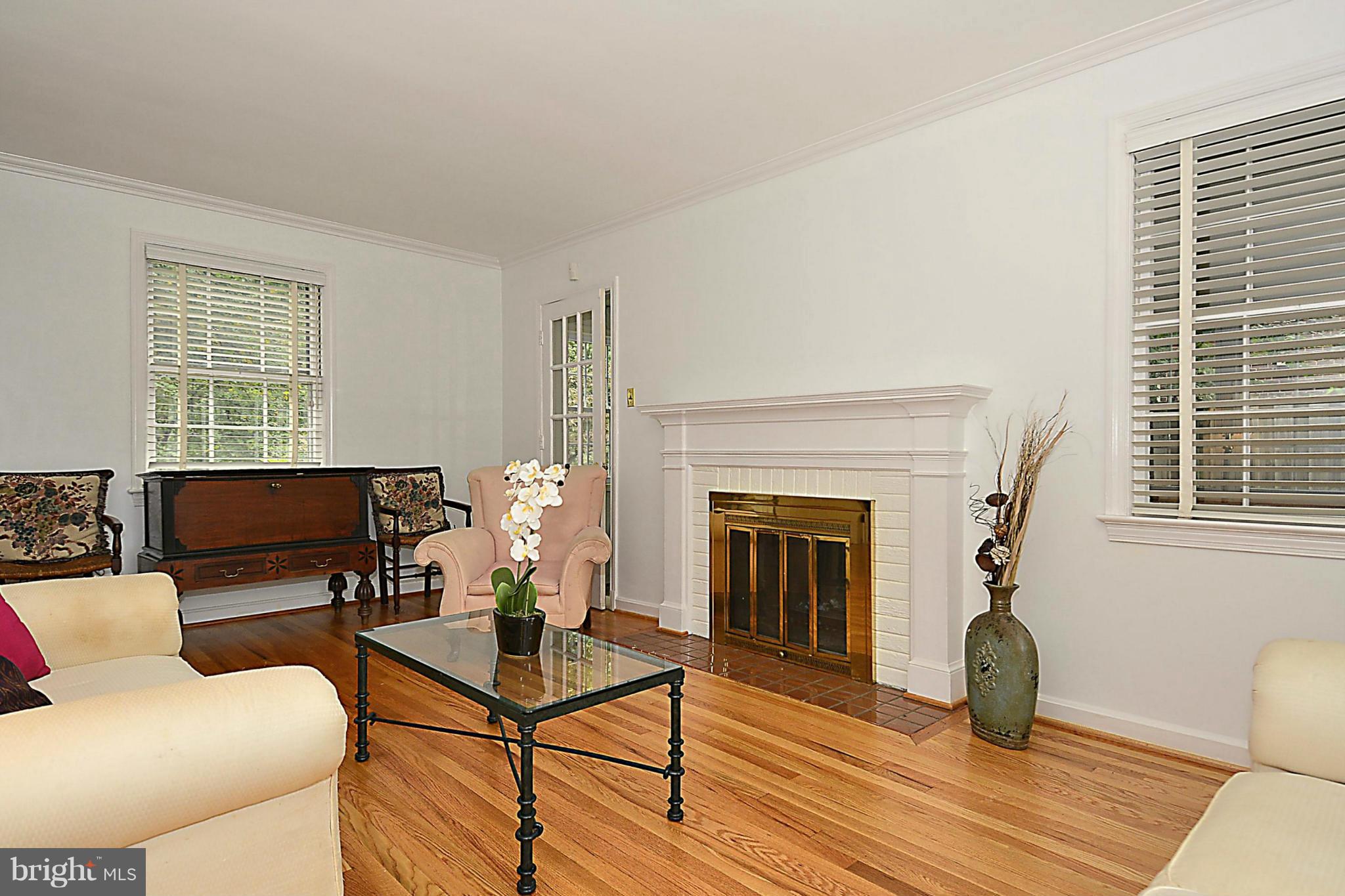 9617 Brunett Avenue Silver Spring, MD 20901 - Photo 4 of 28 Living Room with Fireplace