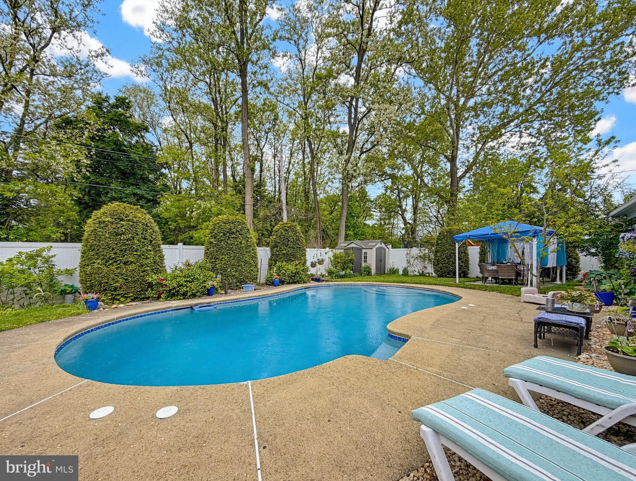 254 Allen Lane Warminster, PA 18974 - Photo 75 of 85 a view of a swimming pool with a patio