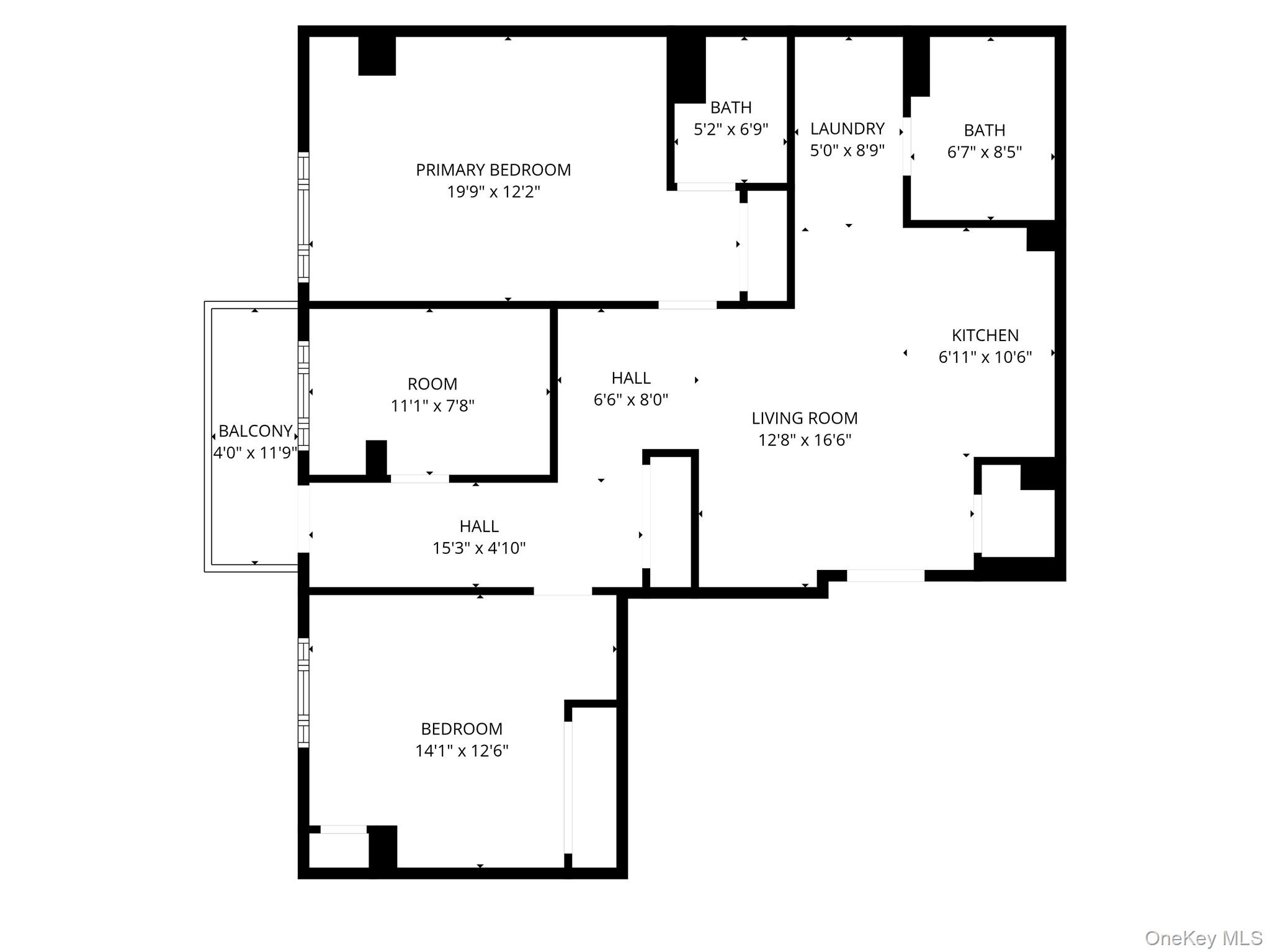 106-07 Northern Boulevard, Unit 5B Queens, NY 11368 - Photo 19 of 19 a picture of a floor plan
