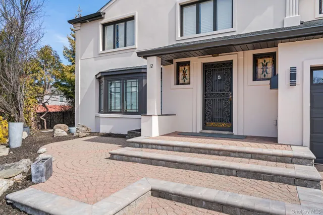 a front view of a house