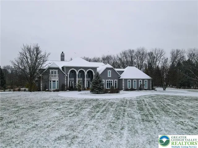 a front view of a house