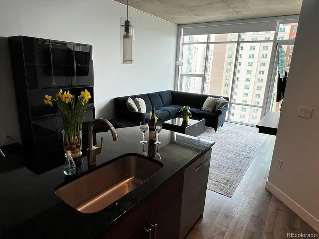 a balcony with outdoor seating