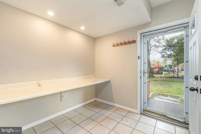 a view of an empty room