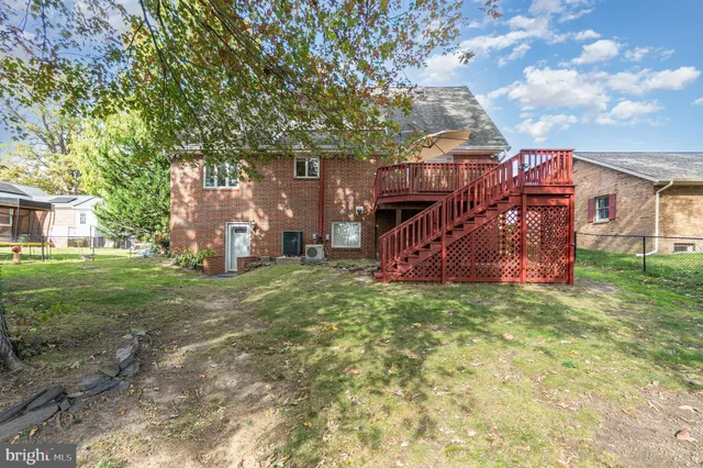 a view of a barn with big yard