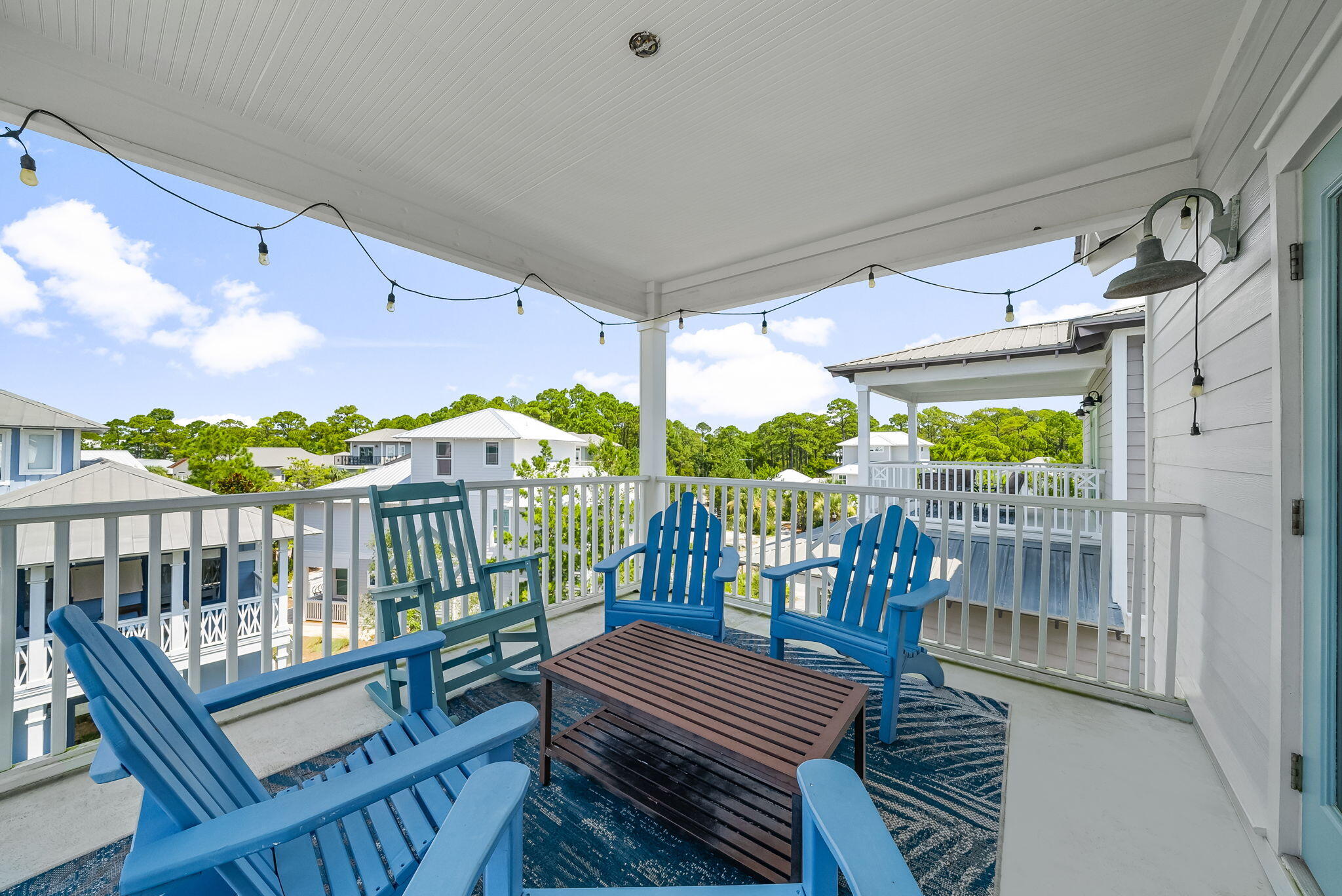 22 Moonlight Beach Lane Inlet Beach, FL 32461 - Photo 52 of 70 a view of a balcony with chairs