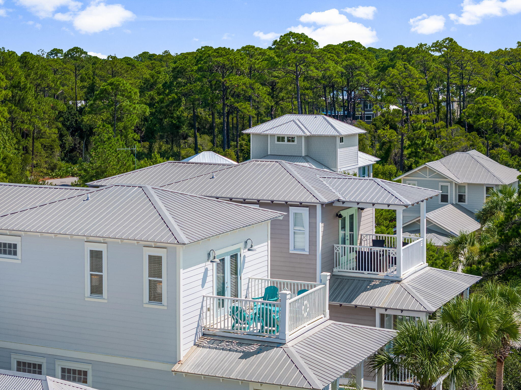 22 Moonlight Beach Lane Inlet Beach, FL 32461 - Photo 54 of 70 a aerial view of a house with a yard plants and large tree