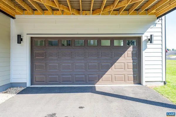 an aerial view of an buildings and street