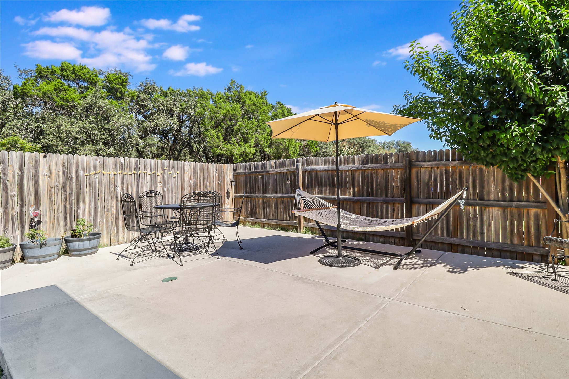 1425 Hamiltons Way Leander, TX 78641 - Photo 14 of 38 a view of backyard with a patio