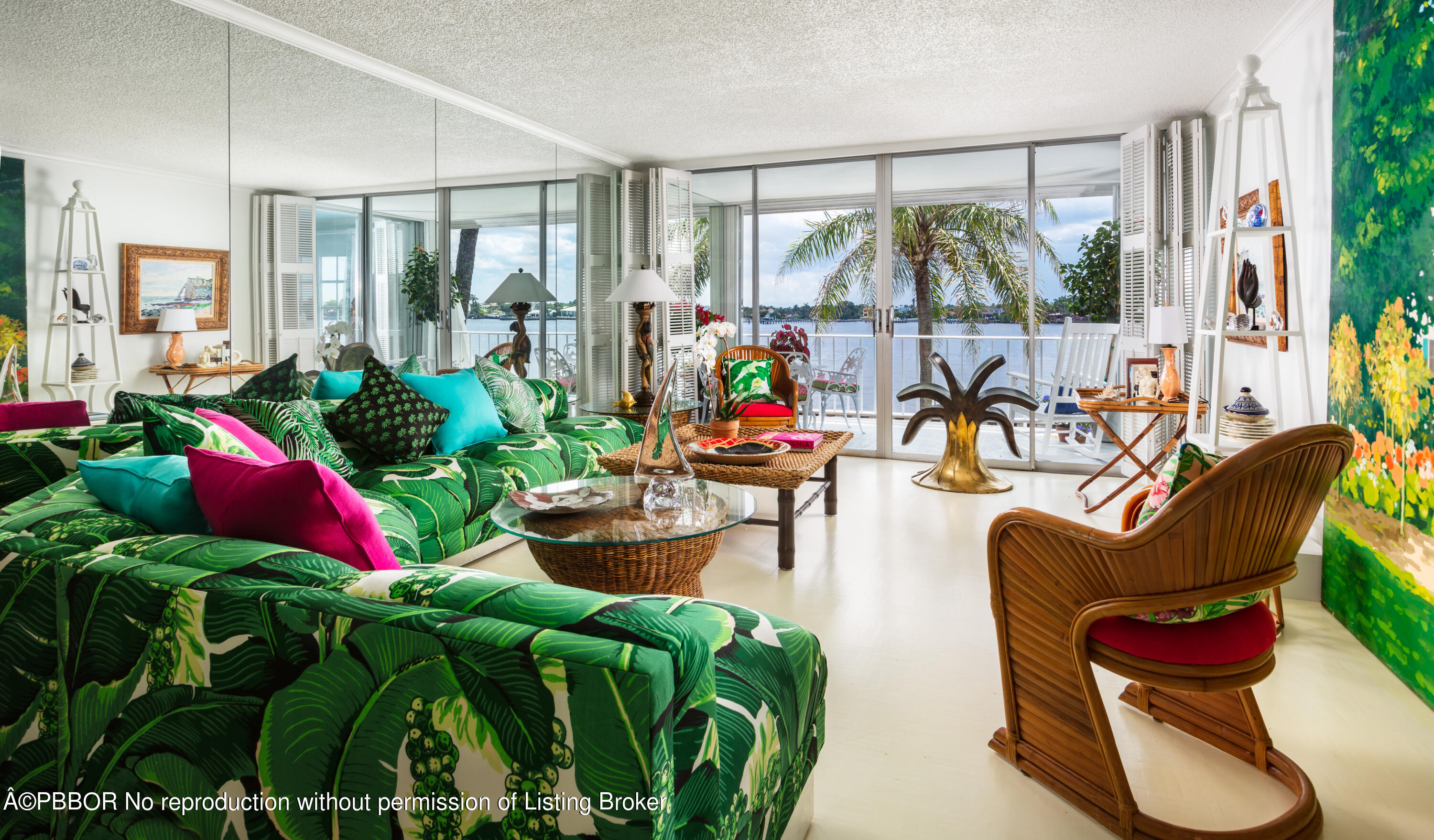 Undisclosed Address Palm Beach, FL 33480 - Photo 4 of 17 a living room filled with furniture and a potted plant
