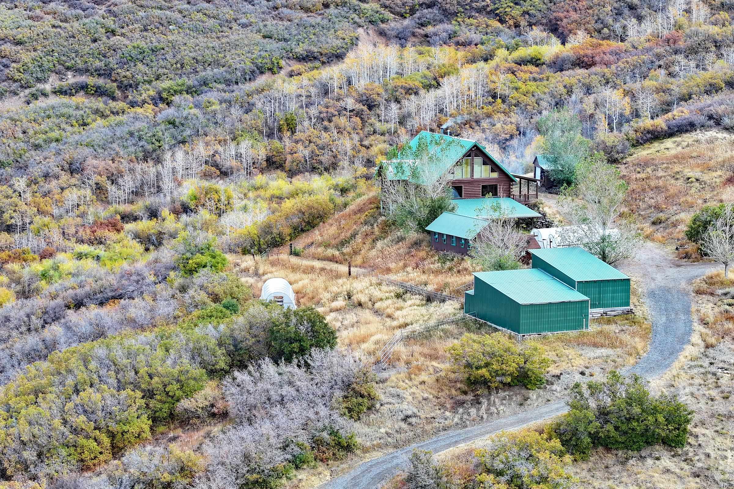 10822-60 60 75/100 Road Collbran, CO 81624 - Photo 36 of 42 a aerial view of a house with a yard and large tree