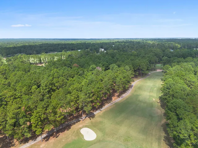 a view of a lake with a city