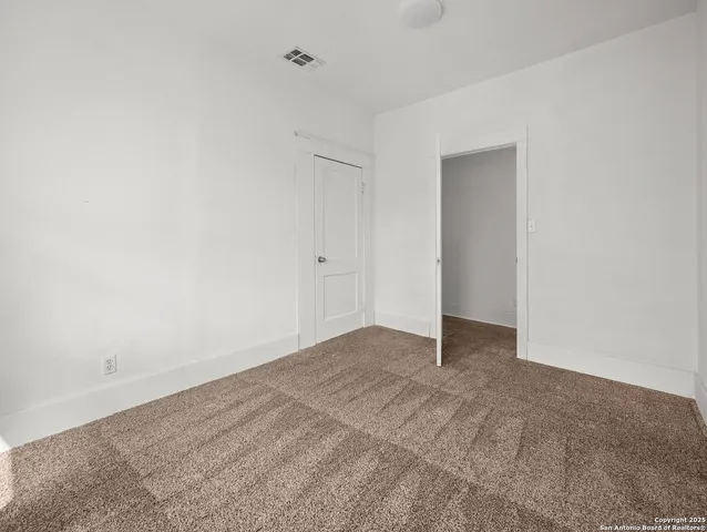 a view of an empty room