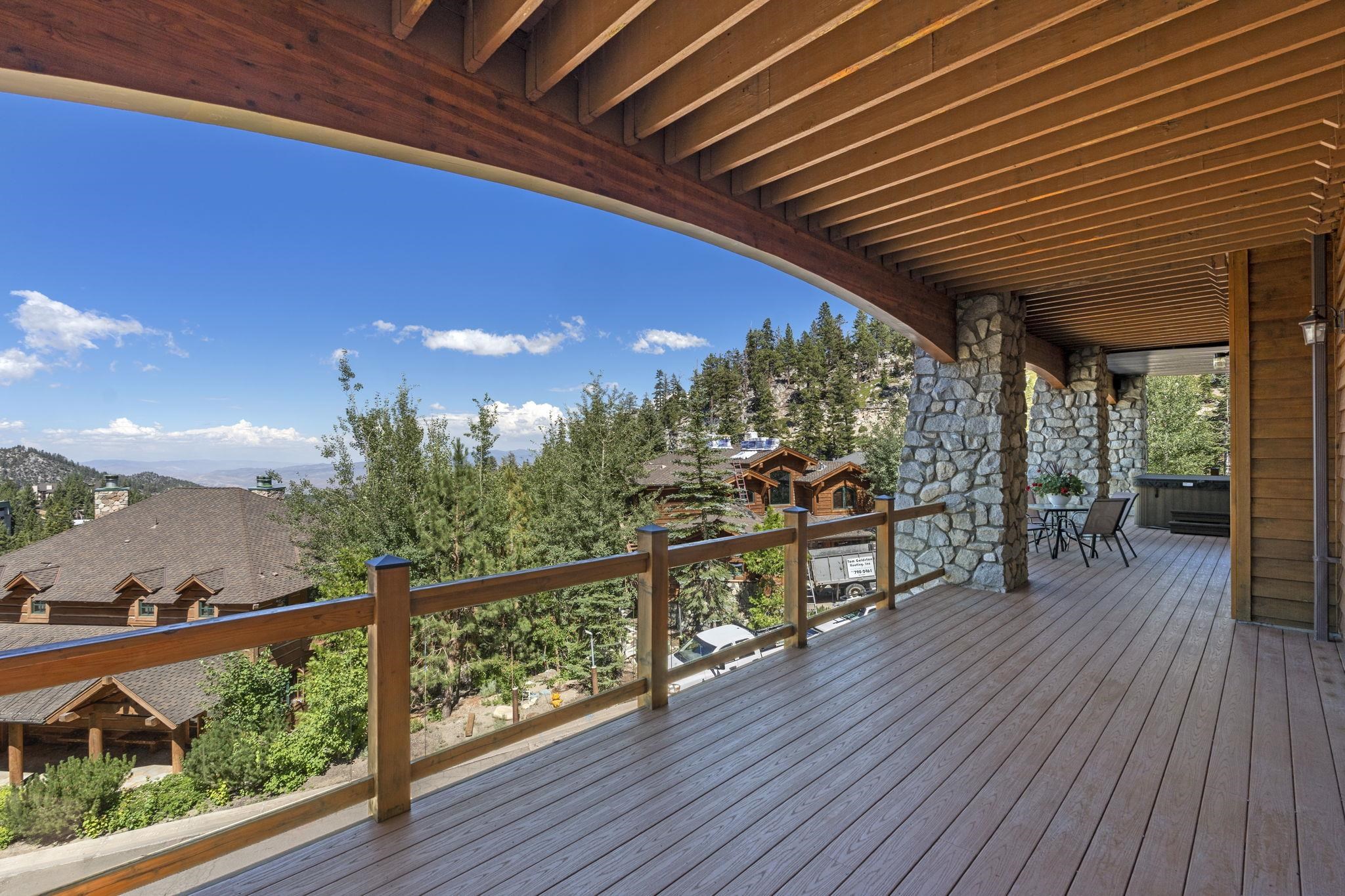 1625 Black Bear Trail Stateline, NV 89449 - Photo 19 of 20 a view of a porch with wooden floor