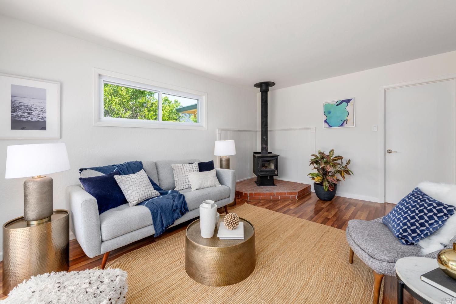 16 Loma Linda Road San Rafael, CA 94901 - Photo 20 of 46 a living room with furniture and a potted plant