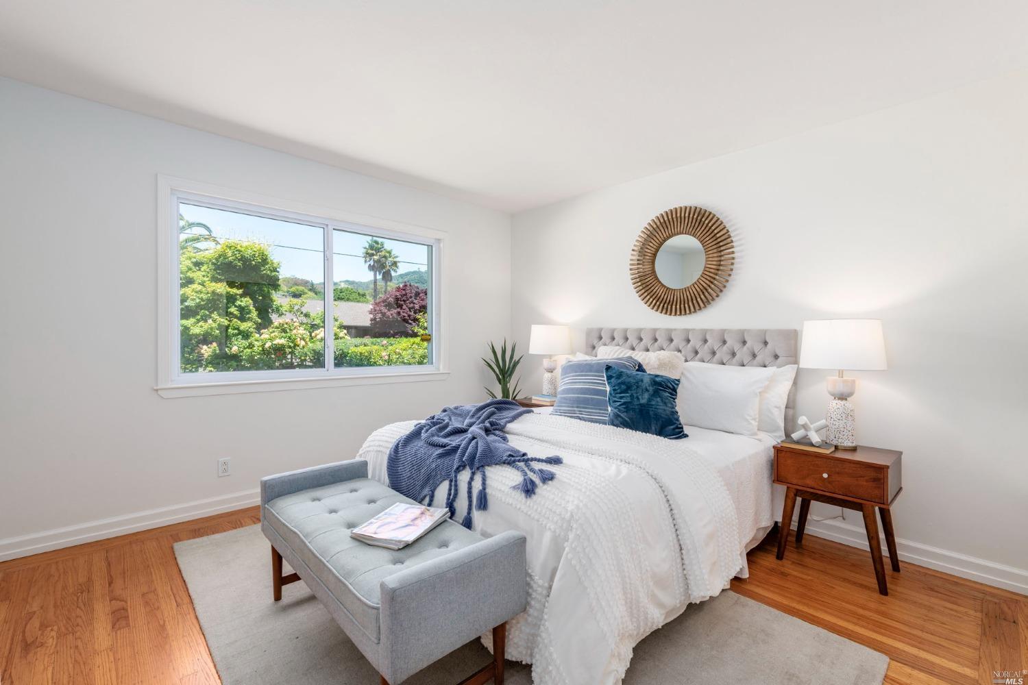 16 Loma Linda Road San Rafael, CA 94901 - Photo 29 of 46 a bedroom with a bed and a window
