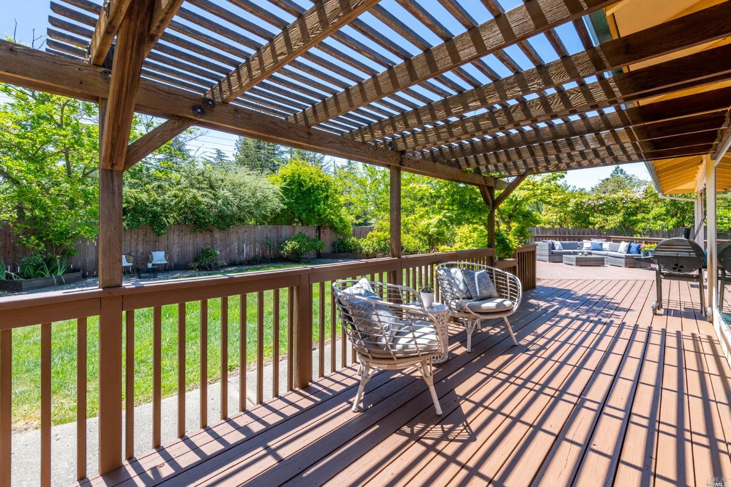 16 Loma Linda Road San Rafael, CA 94901 - Photo 33 of 46 a view of a balcony with wooden floor