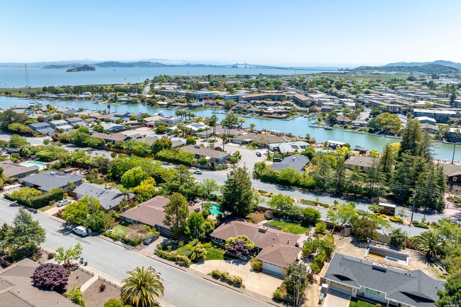 16 Loma Linda Road San Rafael, CA 94901 - Photo 46 of 46 an aerial view of a city with lots of residential buildings